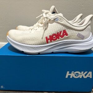 HOKA W Solimar Women's White and Pink Running Shoes